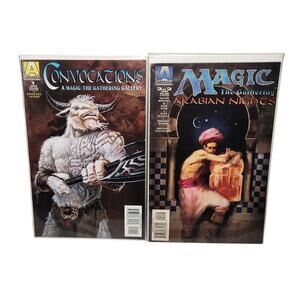 Magic The Gathering Convocations #1 & Arabian Nights #2 VG+/VG Acclaim Comics 95